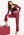 BUBBLEROOM Rachel suit trousers Dark red bubbleroom.se