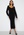BUBBLEROOM Rosanna knitted puff sleeve dress Black bubbleroom.se