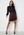 BUBBLEROOM Tallulah Satin Skirt Dark wine-red bubbleroom.se