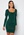 Chiara Forthi Moe puff sleeve dress Emerald green bubbleroom.se