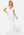 Elle Zeitoune Marie Voluminous Shoulder Dress White bubbleroom.se