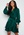 FOREVER NEW Mikayla Satin Mini Dress Deep Emerald Green bubbleroom.se