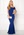 Goddiva Bardot Fishtail Maxi Dress Royal Blue bubbleroom.se