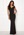Goddiva Bardot Pleat Maxi Dress Black bubbleroom.se