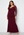Goddiva Curve Long Sleeve Lace Trim Maxi Dress Dark Wine bubbleroom.se
