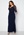 Goddiva Curve Long Sleeve Lace Trim Maxi Dress Navy bubbleroom.se