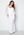 Goddiva Curve Long Sleeve Lace Trim Maxi Dress White bubbleroom.se