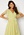 Goddiva Ditsy Flutter Sleeve Maxi Dress Soft Lemon bubbleroom.se