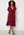 Goddiva Flutter Chiffon Midi Dress Berry bubbleroom.se