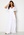 Goddiva Flutter Sleeve Chiffon Maxi Dress White bubbleroom.se