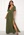 Goddiva Flutter Sleeve Maxi Dress Olive Green bubbleroom.se