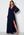 Goddiva Long Sleeve Chiffon Dress Navy bubbleroom.se
