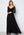 Goddiva Long Sleeve Floaty Maxi Dress Black bubbleroom.se