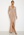 Goddiva Long Sleeve Glitter Maxi Dress Nude bubbleroom.se
