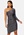 Goddiva One Shoulder Glitter Mini Dress Black/Silver bubbleroom.se