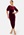 Happy Holly Irse Velvet Midi Dress Bordeaux bubbleroom.se