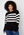 Happy Holly Lone knitted sweater Black / Striped bubbleroom.se
