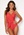 Happy Holly Salma shape swimsuit Coral red / Dotted bubbleroom.se