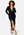 John Zack Curve Sequin Long Sleeve Rouch Dress Black bubbleroom.se