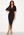 John Zack Kimono Sleeve Rouch Dress Black bubbleroom.se