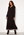John Zack Long Sleeve Wrap Frill Maxi Dress Black bubbleroom.se