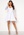 Goddiva Long Sleeve Skater Dress White bubbleroom.se