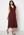 Moments New York Theodora Dotted Dress Wine-red bubbleroom.se