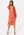 Object Collectors Item Acira Tilda L/S Shirt Dress Hot Coral Detail Whi bubbleroom.se