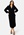 Object Collectors Item Amelia L/S Knit Wrap Dress Black bubbleroom.se