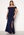 Goddiva Curve Off Shoulder Maxi Curve Dress Navy bubbleroom.se