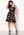 ONLY Karmen S/L Short Dress Black Flower Print bubbleroom.se