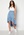Rut & Circle Telma Asymmetric Skirt Blue Print bubbleroom.se