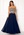 SUSANNA RIVIERI Embellished Chiffon Dress Navy bubbleroom.se