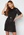 VERO MODA Cabena 2/4 Oversize Long Tee Dress Black Det: Silver Se bubbleroom.se