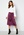 VERO MODA Cristy H/W Rouching Slit Skirt Prune Purple bubbleroom.se