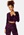 VERO MODA Fame L/S V-Neck Top Acai Detail:W beetro bubbleroom.se