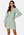 VILA Malina Puff Sleeve Short Dress Green Milieu Detail: bubbleroom.se