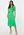 VILA Naria S/S Wrap Midi Dress Green Bee bubbleroom.se