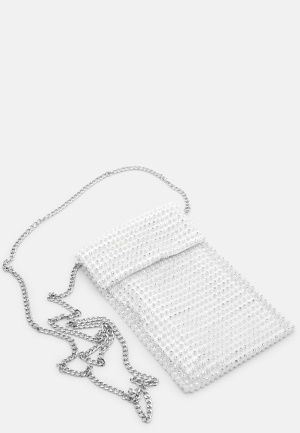 Läs mer om BUBBLEROOM Addison sparkling bag Offwhite One size
