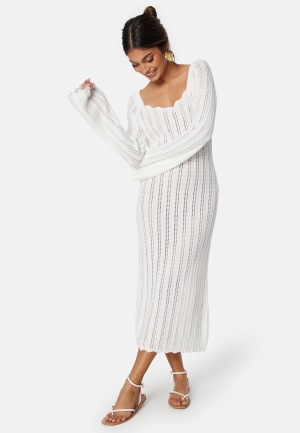 BUBBLEROOM Aline Knitted Dress Offwhite XS