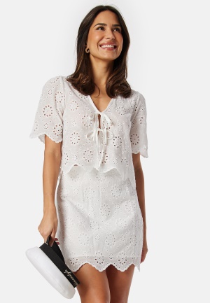 Image of BUBBLEROOM Amela Broderie Anglaise Blouse White L