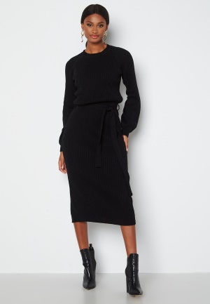 BUBBLEROOM Amira knitted dress Black S