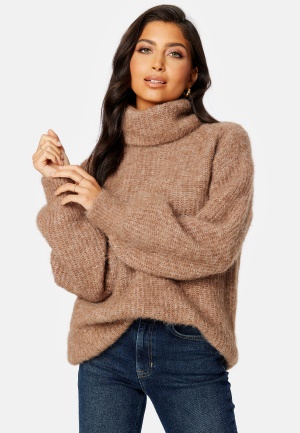 Image of BUBBLEROOM CC Chunky knitted wool mix sweater Beige XL