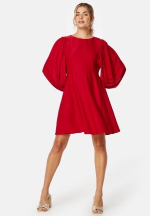 Bilde av Bubbleroom Charli Balloon Sleeve Dress Red 36