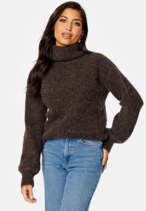 Image of BUBBLEROOM CC Chunky knitted wool mix sweater Brown S
