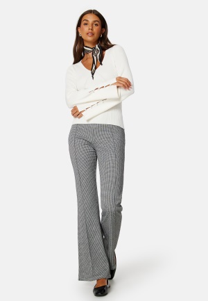 Läs mer om BUBBLEROOM Francine Trousers Black / White / Checked XL