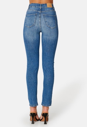 Läs mer om BUBBLEROOM Giselle stretch jeans Medium denim 38