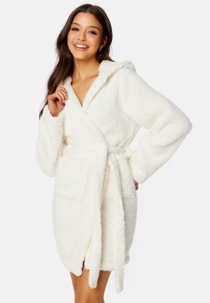 BUBBLEROOM Kinney fluffy robe Offwhite L