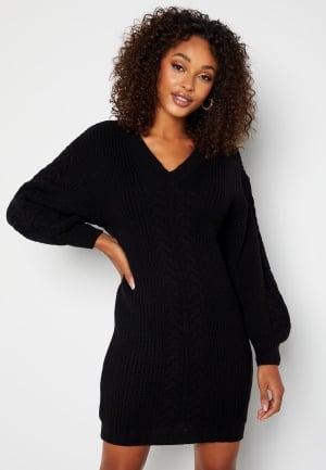 BUBBLEROOM Lisi knitted dress Black XL