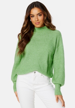 Läs mer om BUBBLEROOM Madina Knitted Sweater Light green XL